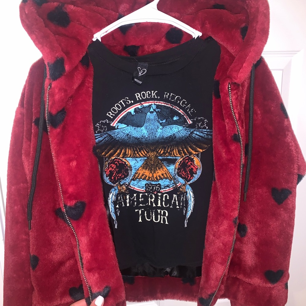 Heart fur coat